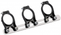 Universal Kunststoffhalter 3-Fach mit Alu-Schiene 40mm